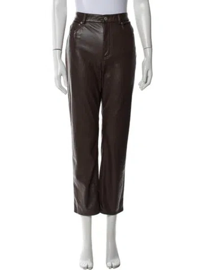 Pre-owned Simkhai Straight Leg Pants In Brown