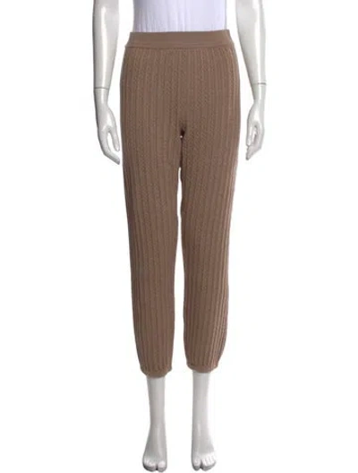 Pre-owned Simkhai Straight Leg Pants In Brown
