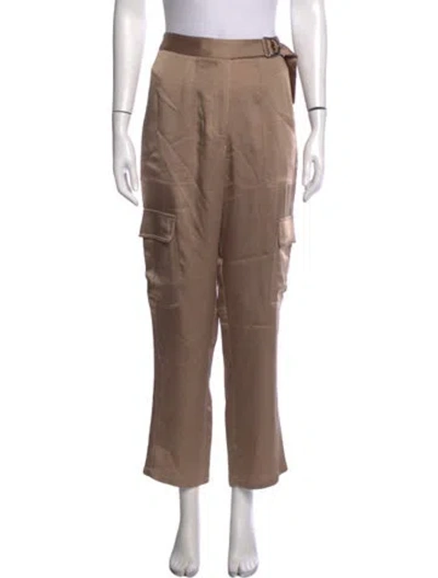 Pre-owned Simkhai Straight Leg Pants In Brown