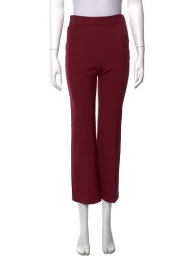 Pre-owned Simkhai Straight Leg Pants In Burgundy