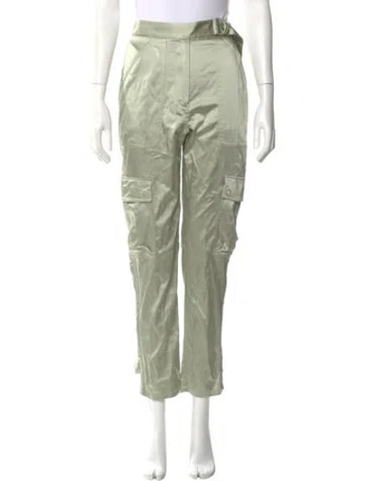 Pre-owned Simkhai Straight Leg Pants In Green