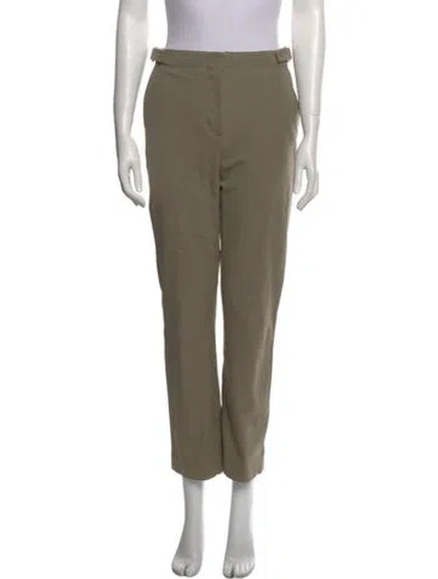 Pre-owned Simkhai Straight Leg Pants In Green