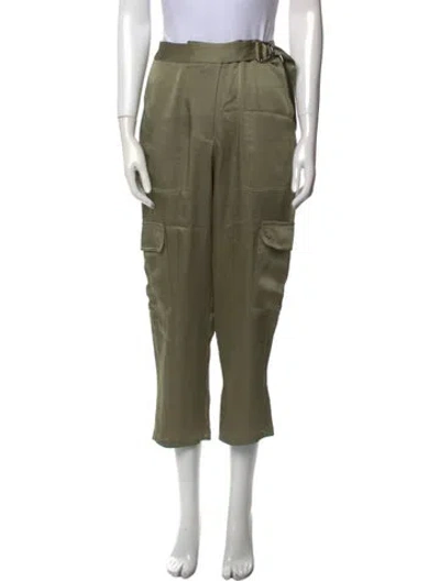 Pre-owned Simkhai Straight Leg Pants In Green