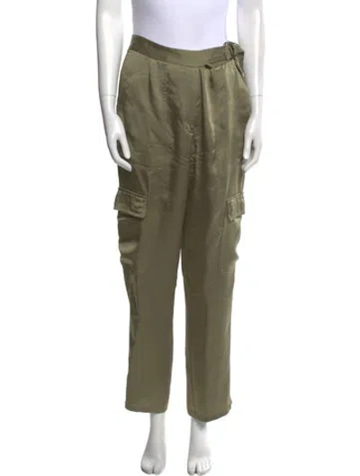 Pre-owned Simkhai Straight Leg Pants In Green