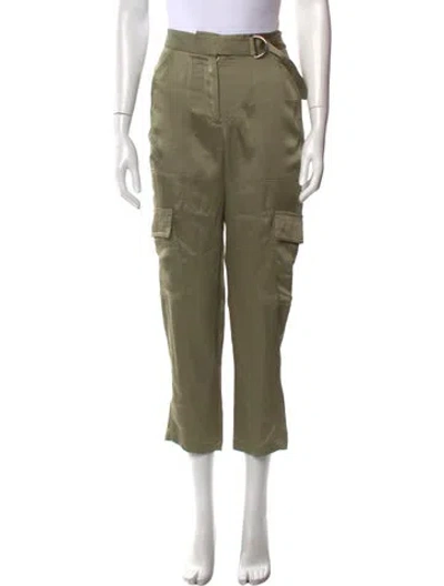 Pre-owned Simkhai Straight Leg Pants In Green