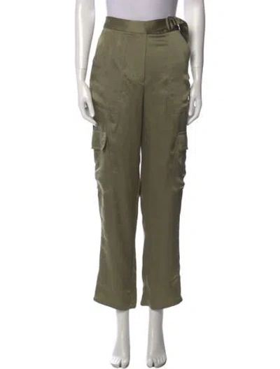 Pre-owned Simkhai Straight Leg Pants In Green