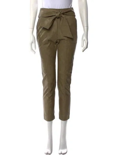 Pre-owned Simkhai Straight Leg Pants In Green
