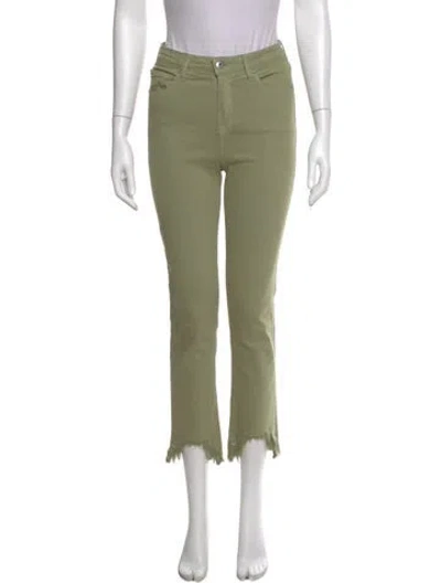 Pre-owned Simkhai Straight Leg Pants In Green