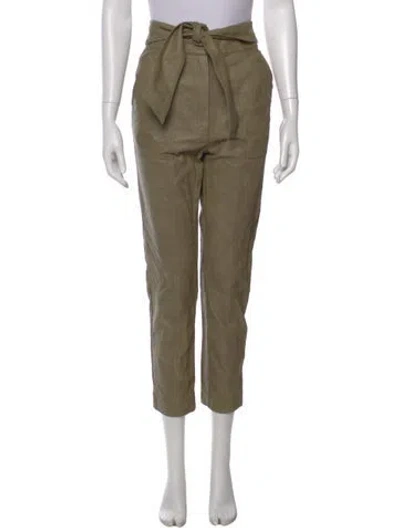Pre-owned Simkhai Straight Leg Pants In Green