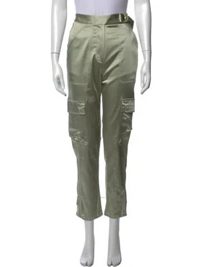 Pre-owned Simkhai Straight Leg Pants In Green