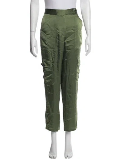 Pre-owned Simkhai Straight Leg Pants In Green