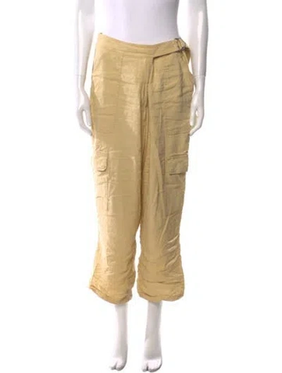 Pre-owned Simkhai Straight Leg Pants In Neutral