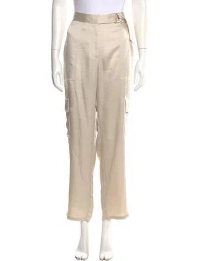 Pre-owned Simkhai Straight Leg Pants In Neutrals
