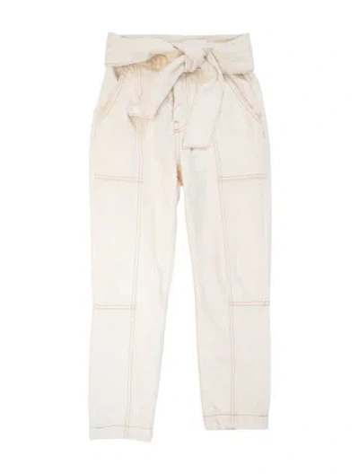 Pre-owned Simkhai Straight Leg Pants In Neutrals
