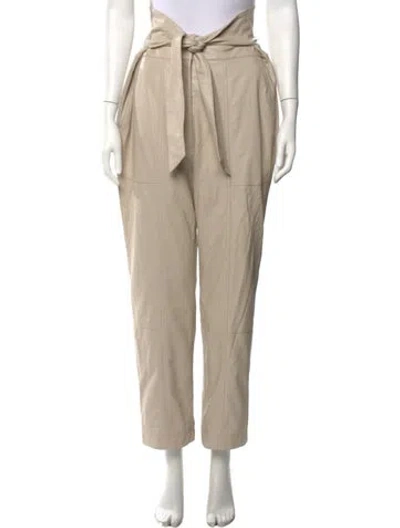 Pre-owned Simkhai Straight Leg Pants In Neutrals
