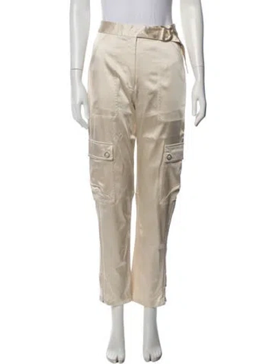 Pre-owned Simkhai Straight Leg Pants In Neutrals