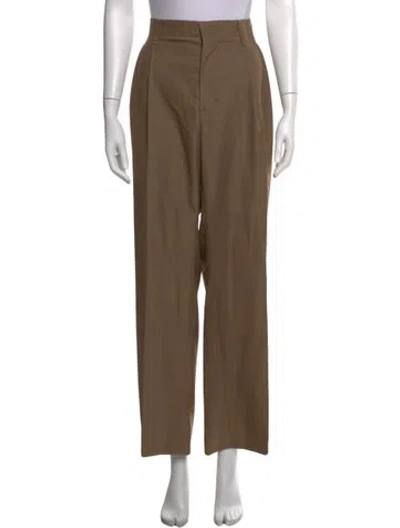 Pre-owned Simkhai Straight Leg Pants In Neutrals