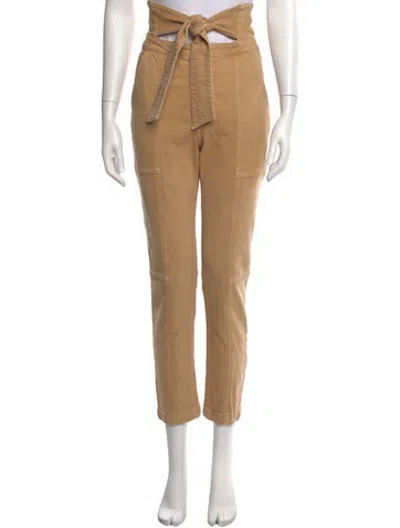 Pre-owned Simkhai Straight Leg Pants In Neutrals