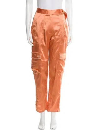 Pre-owned Simkhai Straight Leg Pants In Orange