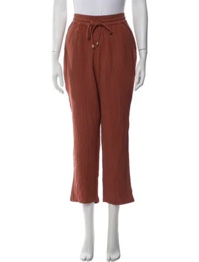 Pre-owned Simkhai Straight Leg Pants In Orange