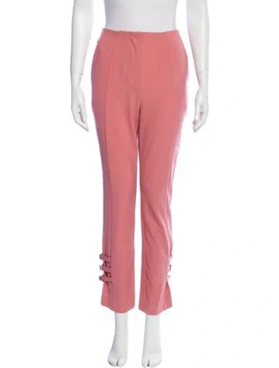 Pre-owned Simkhai Straight Leg Pants In Pink
