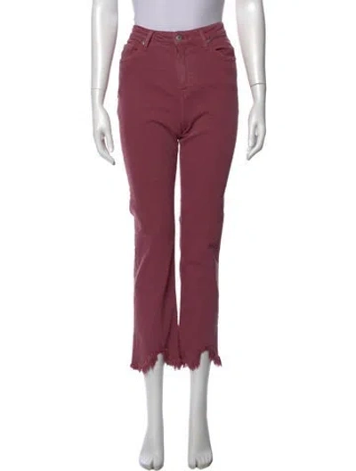 Pre-owned Simkhai Straight Leg Pants In Pink