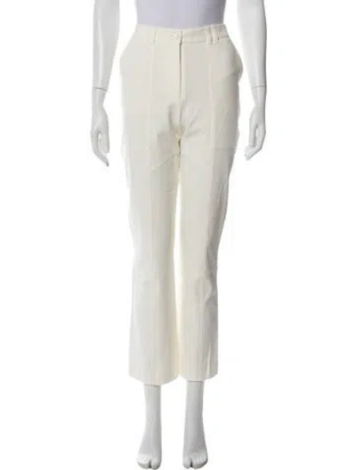 Pre-owned Simkhai Straight Leg Pants In White