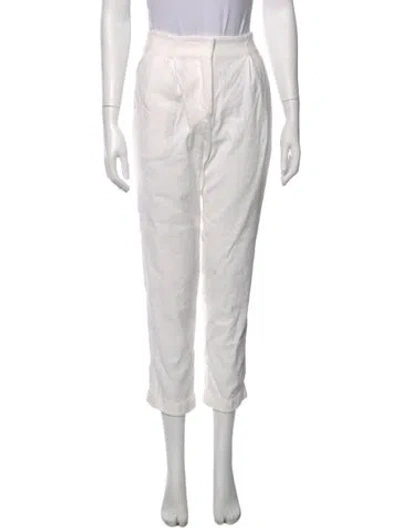 Pre-owned Simkhai Straight Leg Pants In White