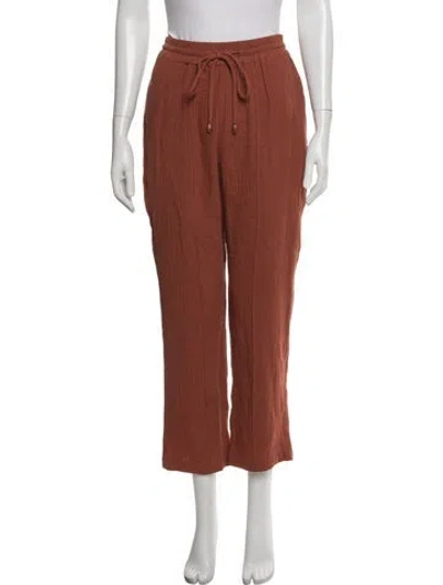 Pre-owned Simkhai Straight Leg Pants In White