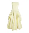 Simkhai Strapless Izzy Midi Dress In Yellow