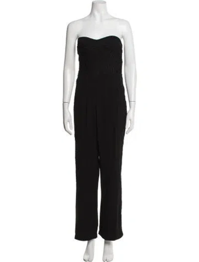 Pre-owned Simkhai Strapless Jumpsuit In Black