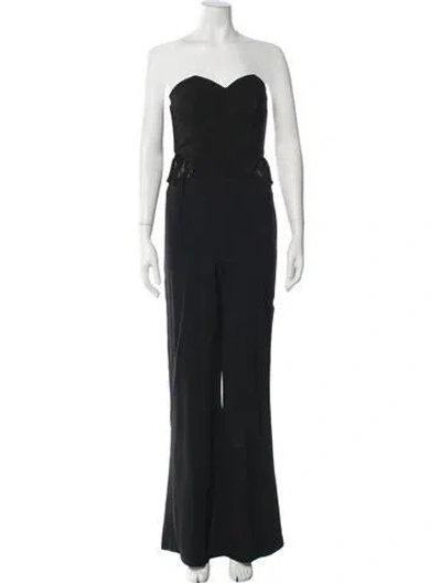 Pre-owned Simkhai Strapless Jumpsuit In Black