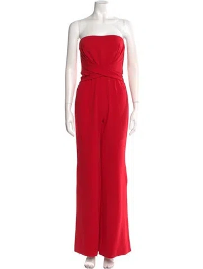 Pre-owned Simkhai Strapless Jumpsuit W/ Tags In Red