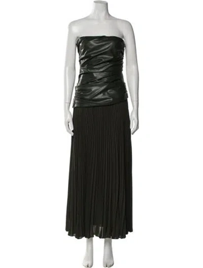 Pre-owned Simkhai Strapless Long Dress In Black