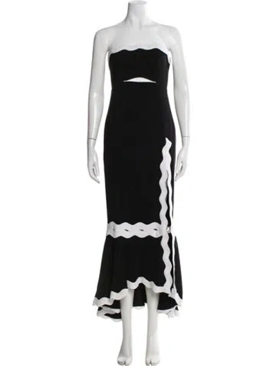 Pre-owned Simkhai Strapless Long Dress In Black