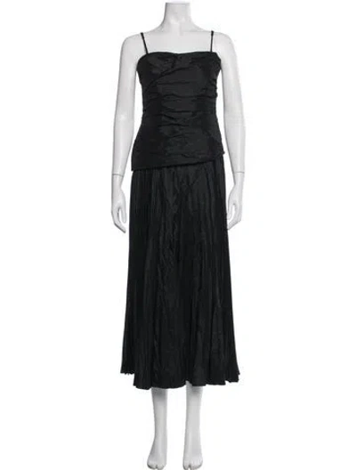 Pre-owned Simkhai Strapless Long Dress In Black/blue