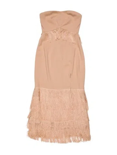 Pre-owned Simkhai Strapless Long Dress In Neutral