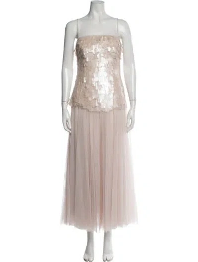 Pre-owned Simkhai Strapless Long Dress W/ Tags In Pink