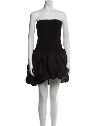 Pre-owned Simkhai Strapless Mini Dress In Black
