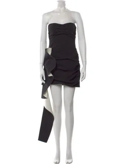 Pre-owned Simkhai Strapless Mini Dress In Black