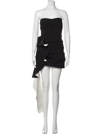Pre-owned Simkhai Strapless Mini Dress In Black