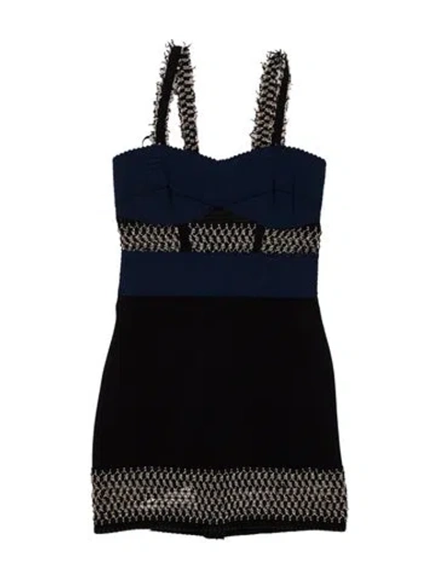 Pre-owned Simkhai Strapless Mini Dress In Blue
