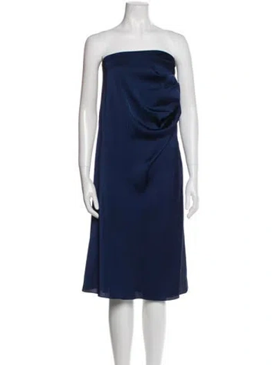 Pre-owned Simkhai Strapless Mini Dress In Blue