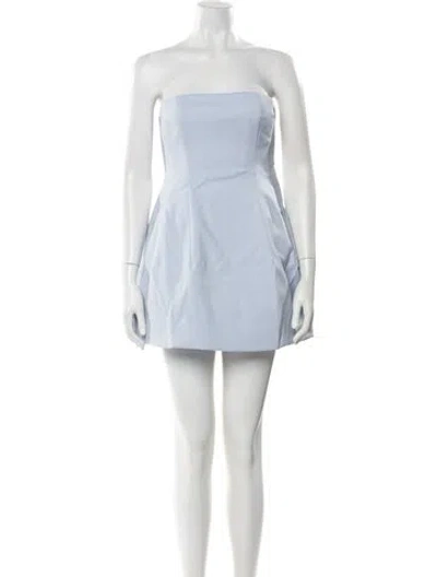 Pre-owned Simkhai Strapless Mini Dress In Blue