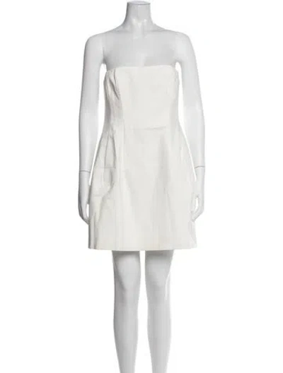 Pre-owned Simkhai Strapless Mini Dress W/ Tags In Neutrals