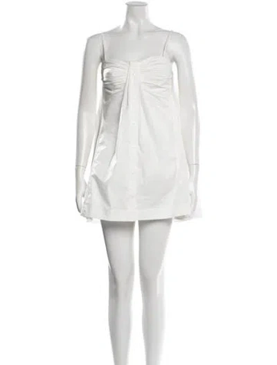 Pre-owned Simkhai Strapless Mini Dress W/ Tags In White