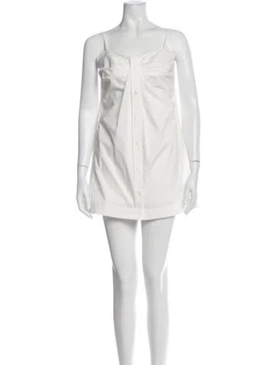 Pre-owned Simkhai Strapless Mini Dress In White