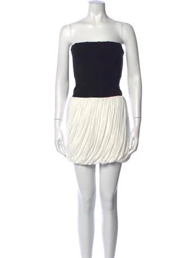 Pre-owned Simkhai Strapless Mini Dress In White