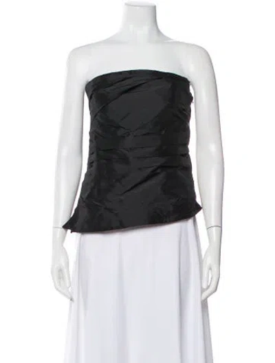 Pre-owned Simkhai Strapless Top In Black