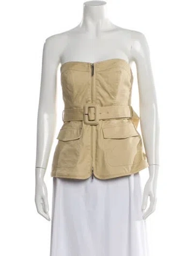 Pre-owned Simkhai Strapless Top In Neutral